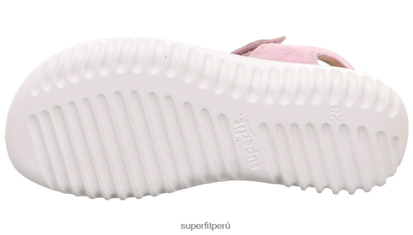 educación física Superfit niños pequeños brillo - sandalia con cierre de velcro rosa V06L24686 sandalias