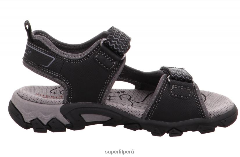 educación física Superfit niños pequeños caminata - sandalia con cierre de velcro negro V06L24615 sandalias