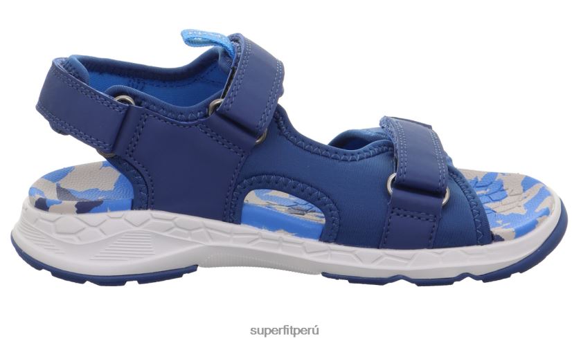 educación física Superfit niños pequeños criss cross - sandalia con cierre de velcro azul V06L24627 sandalias