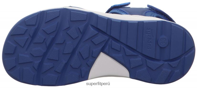 educación física Superfit niños pequeños criss cross - sandalia con cierre de velcro azul V06L24627 sandalias