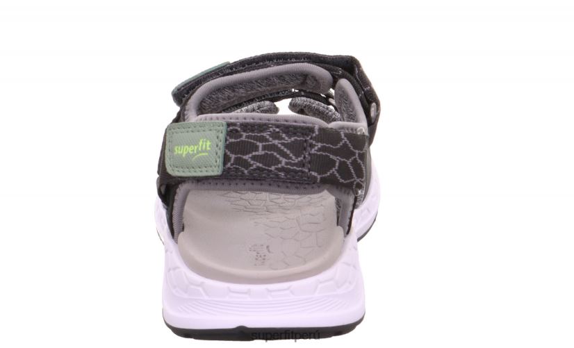 educación física Superfit niños pequeños criss cross - sandalia con cierre de velcro gris V06L24679 sandalias
