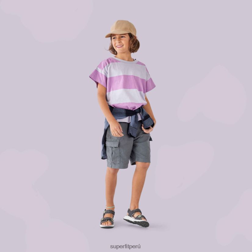 educación física Superfit niños pequeños criss cross - sandalia con cierre de velcro gris V06L24679 sandalias