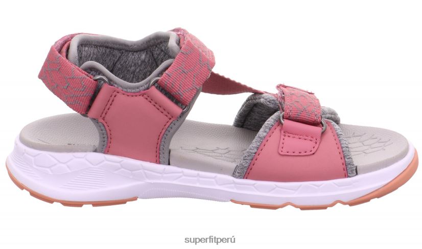 educación física Superfit niños pequeños criss cross - sandalia con cierre de velcro rosa/naranja V06L24635 sandalias