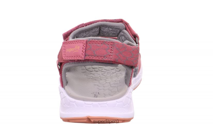 educación física Superfit niños pequeños criss cross - sandalia con cierre de velcro rosa/naranja V06L24635 sandalias
