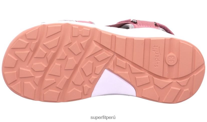 educación física Superfit niños pequeños criss cross - sandalia con cierre de velcro rosa/naranja V06L24635 sandalias