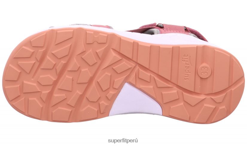 educación física Superfit niños pequeños criss cross - sandalia con cierre de velcro rosa/naranja V06L24635 sandalias