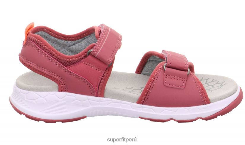 educación física Superfit niños pequeños criss cross - sandalia con cierre de velcro rosa/naranja V06L24648 sandalias