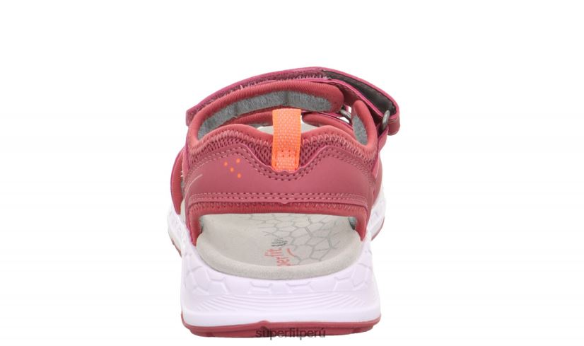 educación física Superfit niños pequeños criss cross - sandalia con cierre de velcro rosa/naranja V06L24648 sandalias