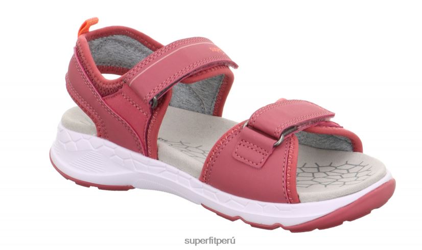 educación física Superfit niños pequeños criss cross - sandalia con cierre de velcro rosa/naranja V06L24648 sandalias