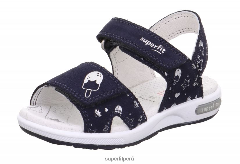 educación física Superfit niños pequeños emily - sandalia con cierre de velcro azul V06L24660 sandalias