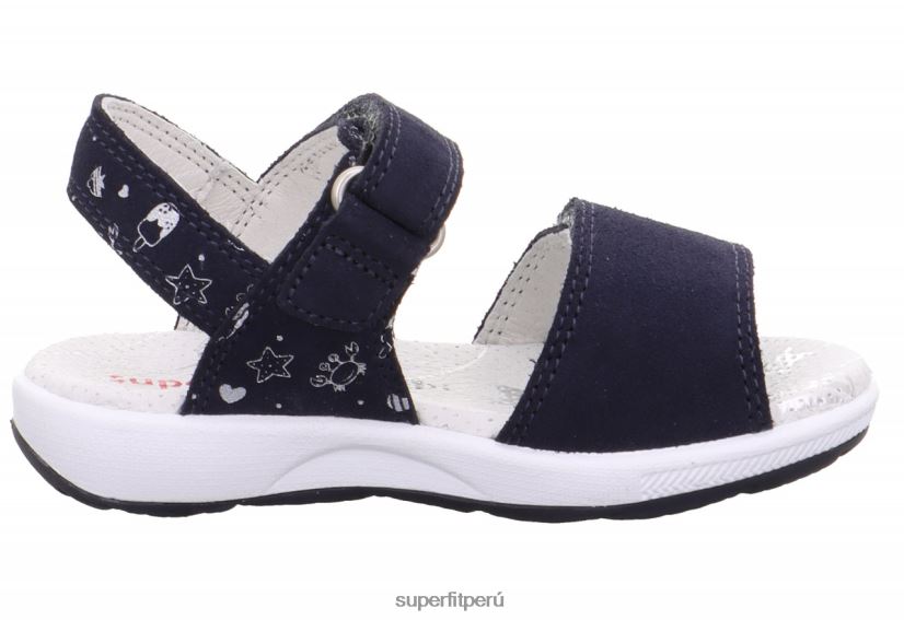 educación física Superfit niños pequeños emily - sandalia con cierre de velcro azul V06L24660 sandalias