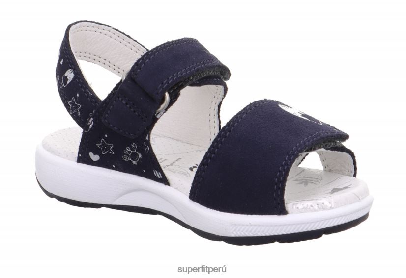educación física Superfit niños pequeños emily - sandalia con cierre de velcro azul V06L24660 sandalias