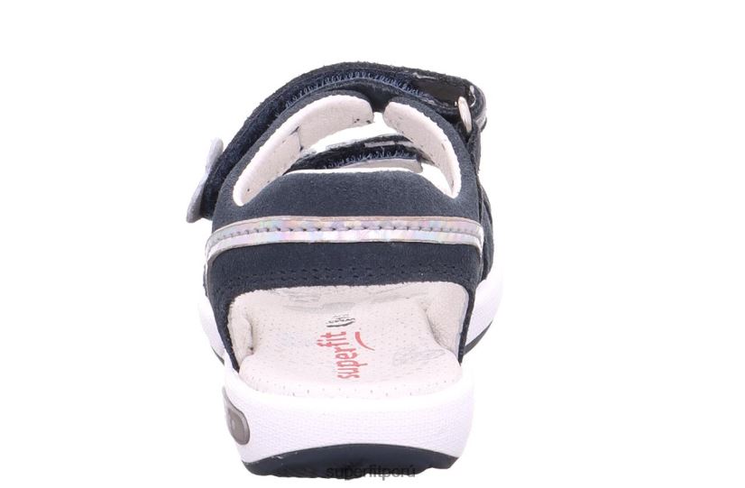 educación física Superfit niños pequeños emily - sandalia con cierre de velcro azul/plata V06L24662 sandalias