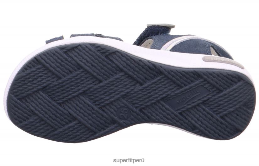 educación física Superfit niños pequeños emily - sandalia con cierre de velcro azul/plata V06L24662 sandalias