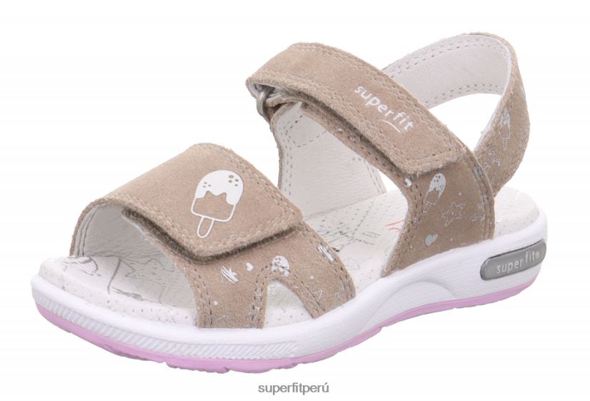 educación física Superfit niños pequeños emily - sandalia con cierre de velcro beige V06L24675 sandalias