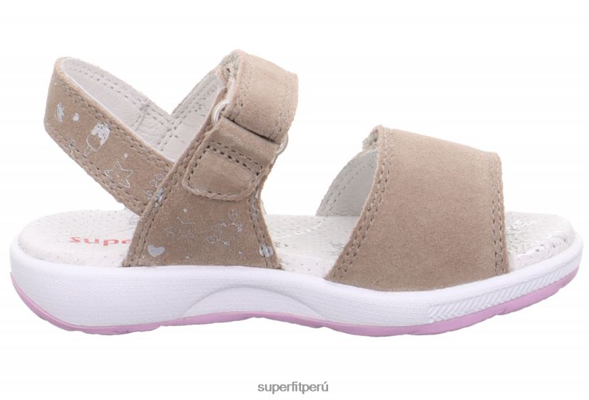 educación física Superfit niños pequeños emily - sandalia con cierre de velcro beige V06L24675 sandalias