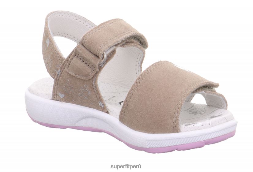 educación física Superfit niños pequeños emily - sandalia con cierre de velcro beige V06L24675 sandalias