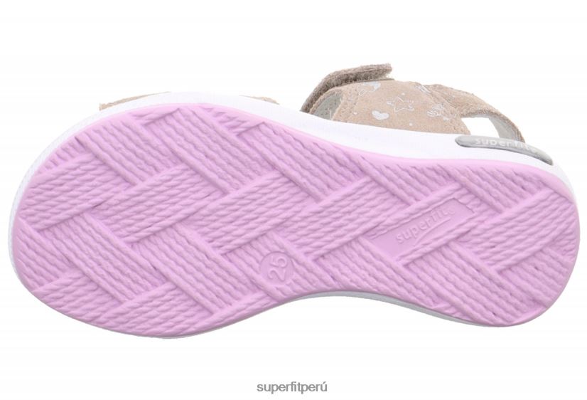 educación física Superfit niños pequeños emily - sandalia con cierre de velcro beige V06L24675 sandalias