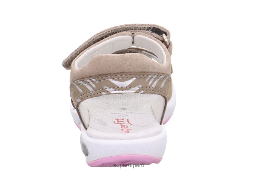 educación física Superfit niños pequeños emily - sandalia con cierre de velcro beis/rosa V06L24651 sandalias