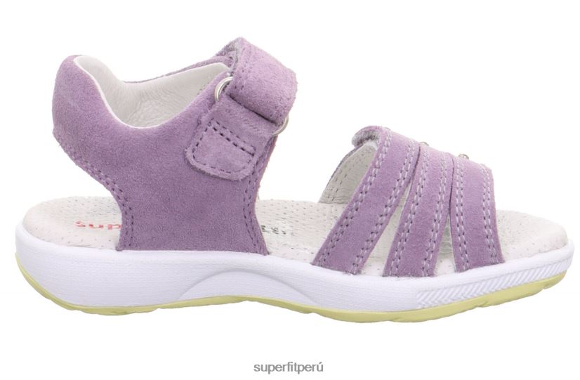 educación física Superfit niños pequeños emily - sandalia con cierre de velcro morado/amarillo V06L24669 sandalias