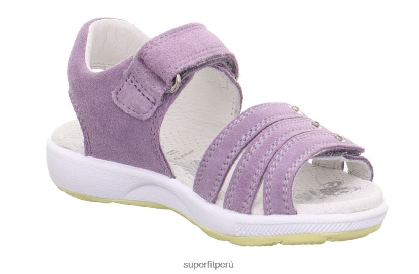 educación física Superfit niños pequeños emily - sandalia con cierre de velcro morado/amarillo V06L24669 sandalias