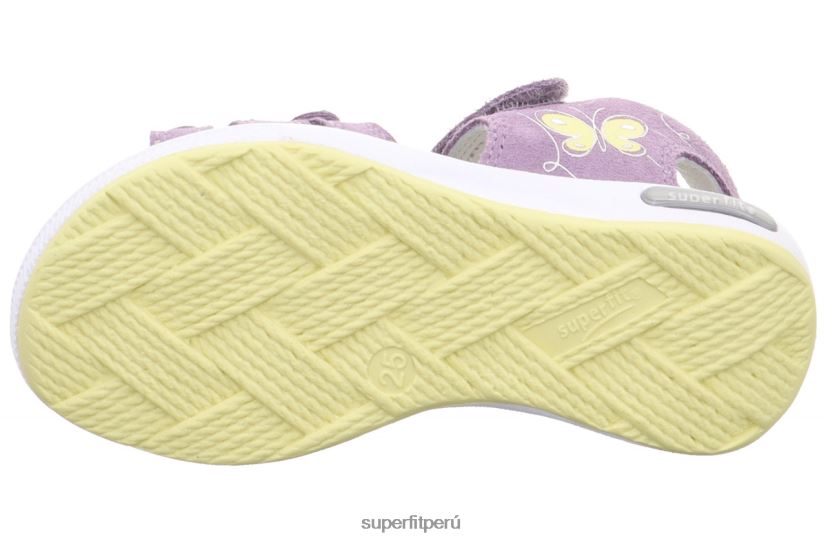 educación física Superfit niños pequeños emily - sandalia con cierre de velcro morado/amarillo V06L24669 sandalias