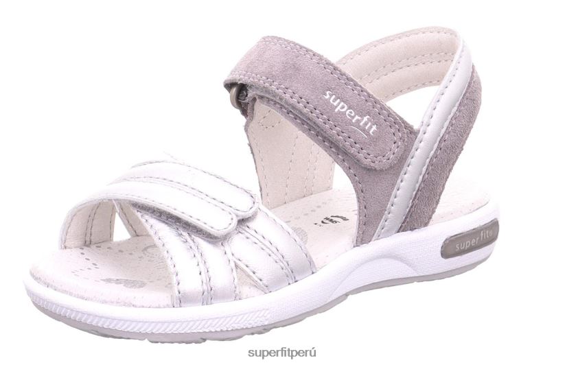 educación física Superfit niños pequeños emily - sandalia con cierre de velcro plateado/gris claro V06L24689 sandalias