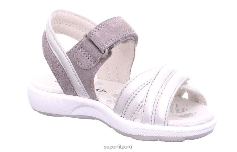 educación física Superfit niños pequeños emily - sandalia con cierre de velcro plateado/gris claro V06L24689 sandalias