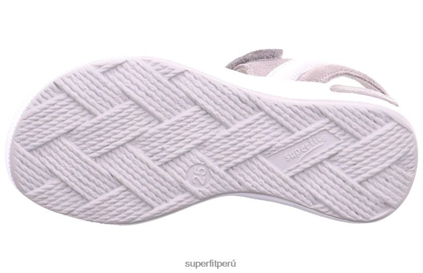 educación física Superfit niños pequeños emily - sandalia con cierre de velcro plateado/gris claro V06L24689 sandalias