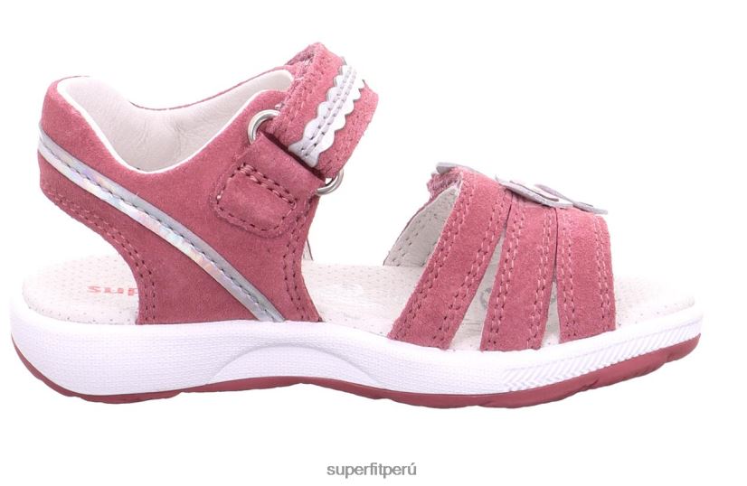 educación física Superfit niños pequeños emily - sandalia con cierre de velcro rosa/plata V06L24616 sandalias