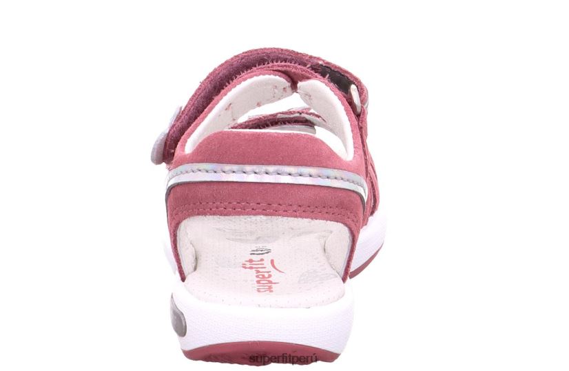 educación física Superfit niños pequeños emily - sandalia con cierre de velcro rosa/plata V06L24616 sandalias
