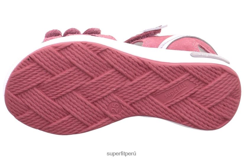 educación física Superfit niños pequeños emily - sandalia con cierre de velcro rosa/plata V06L24616 sandalias