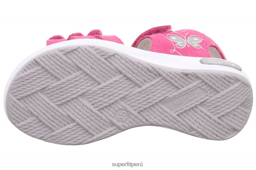 educación física Superfit niños pequeños emily - sandalia con cierre de velcro rosa/plata V06L24667 sandalias