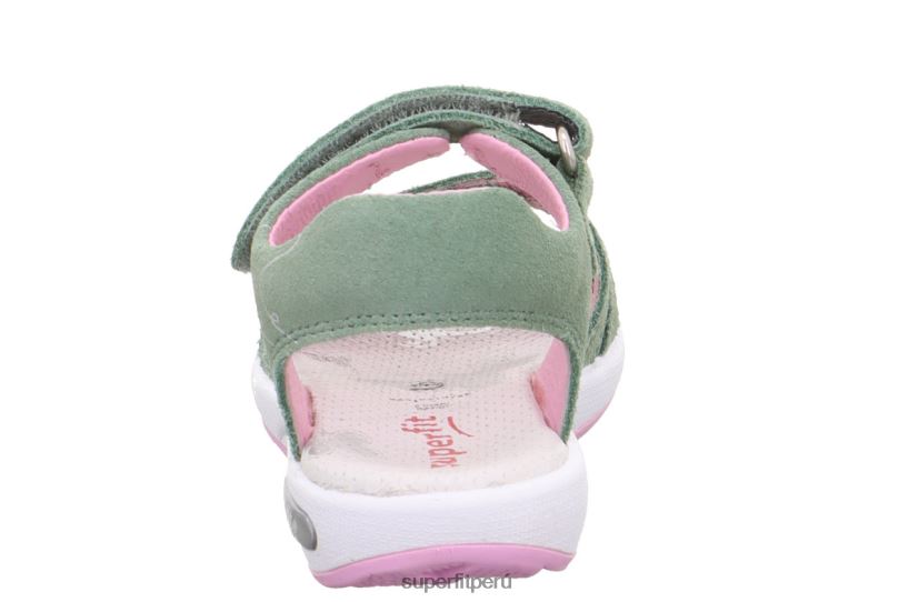 educación física Superfit niños pequeños emily - sandalia con cierre de velcro verde claro/rosa V06L24680 sandalias
