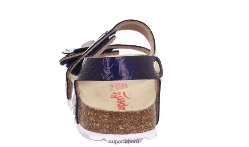 educación física Superfit niños pequeños fussbettpantoffel - sandalia con cierre de velcro azul V06L24634 sandalias