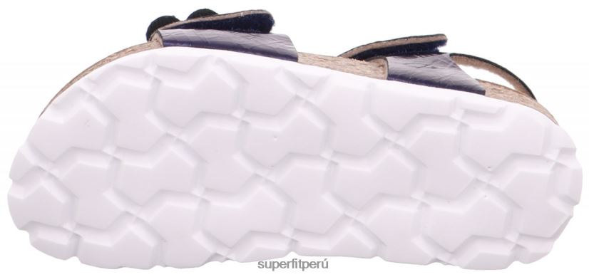 educación física Superfit niños pequeños fussbettpantoffel - sandalia con cierre de velcro azul V06L24634 sandalias