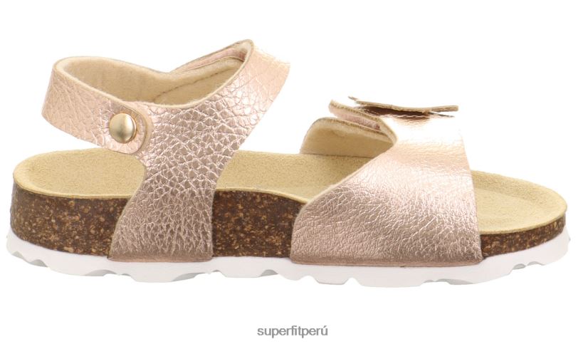 educación física Superfit niños pequeños fussbettpantoffel - sandalia con cierre de velcro bronce V06L24681 sandalias