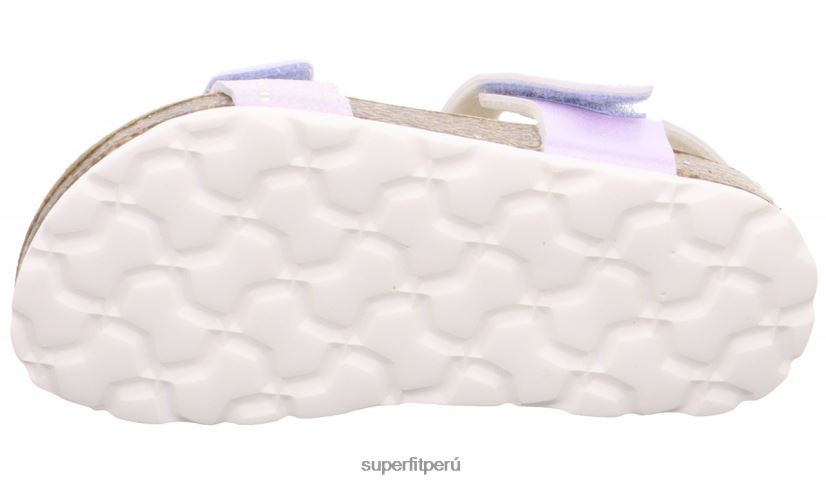 educación física Superfit niños pequeños fussbettpantoffel - sandalia con cierre de velcro púrpura V06L24553 sandalias