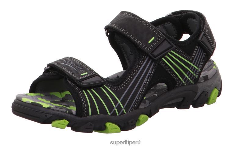 educación física Superfit niños pequeños henry - sandalia con cierre de velcro negro V06L24655 sandalias