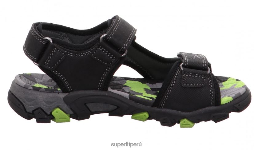 educación física Superfit niños pequeños henry - sandalia con cierre de velcro negro V06L24655 sandalias