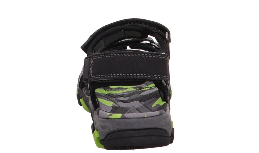 educación física Superfit niños pequeños henry - sandalia con cierre de velcro negro V06L24655 sandalias