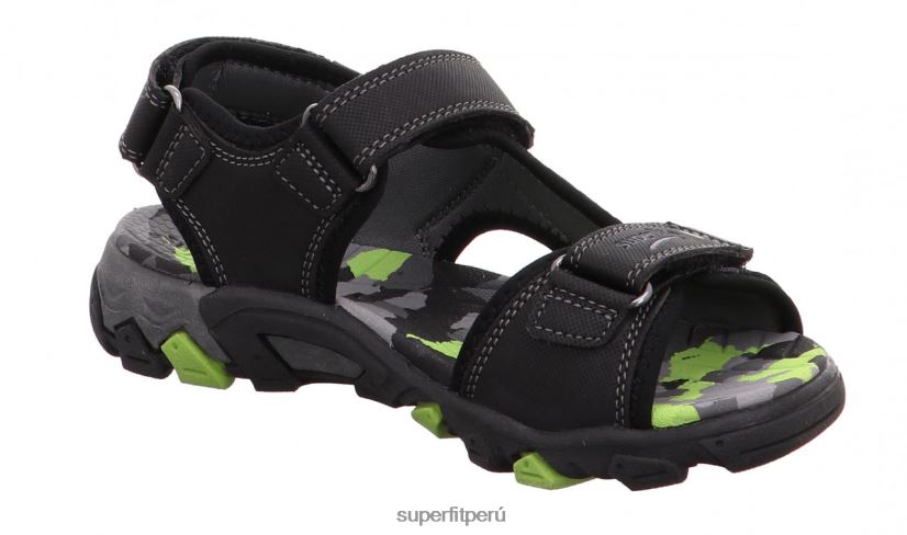 educación física Superfit niños pequeños henry - sandalia con cierre de velcro negro V06L24655 sandalias