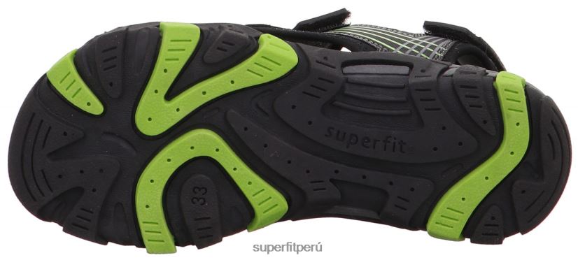 educación física Superfit niños pequeños henry - sandalia con cierre de velcro negro V06L24655 sandalias