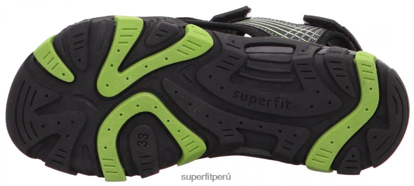 educación física Superfit niños pequeños henry - sandalia con cierre de velcro negro V06L24655 sandalias