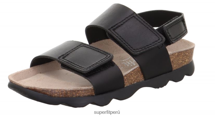 educación física Superfit niños pequeños jellies - sandalia con cierre de velcro negro V06L24581 sandalias