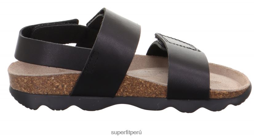 educación física Superfit niños pequeños jellies - sandalia con cierre de velcro negro V06L24581 sandalias