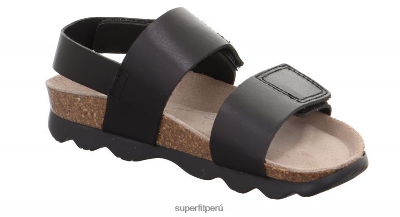 educación física Superfit niños pequeños jellies - sandalia con cierre de velcro negro V06L24581 sandalias
