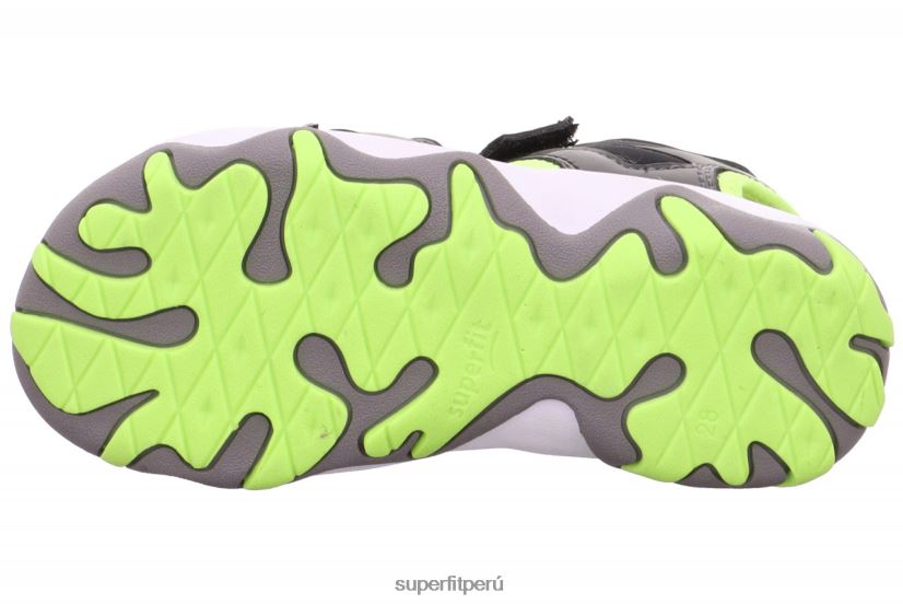 educación física Superfit niños pequeños mike 3.0 - sandalia con cierre de velcro amarillo negro V06L24658 sandalias