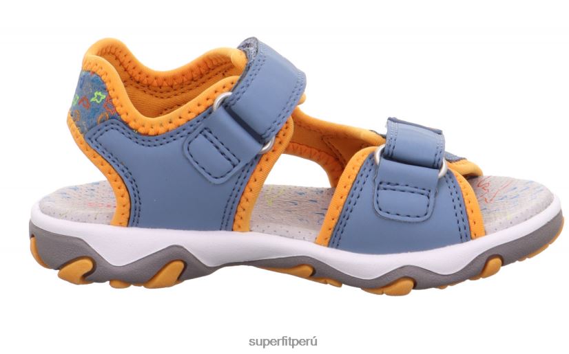 educación física Superfit niños pequeños mike 3.0 - sandalia con cierre de velcro azul/naranja V06L24647 sandalias
