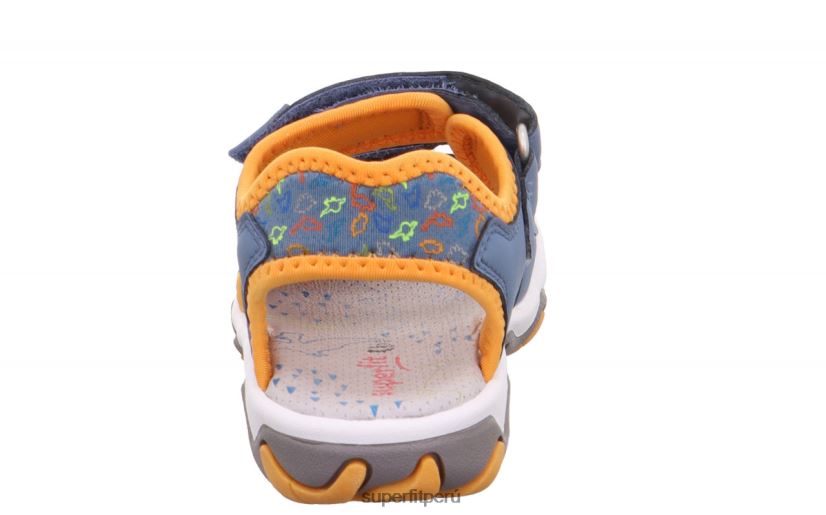 educación física Superfit niños pequeños mike 3.0 - sandalia con cierre de velcro azul/naranja V06L24647 sandalias
